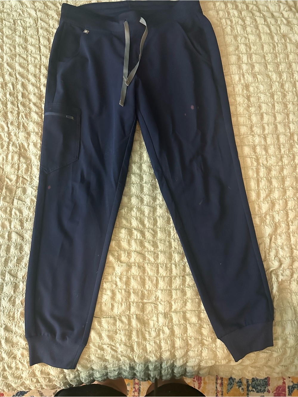 Figs Men's Navy Drawstring Joggers